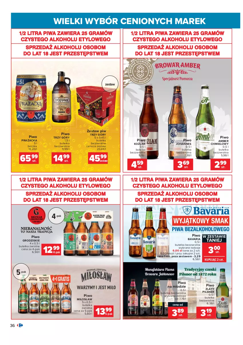 Gazetka promocyjna Carrefour - Gazetka Wielki wybór cenionych marek - ważna 02.11 do 14.11.2021 - strona 36 - produkty: Gra, Kosz, Piwa, Piwo