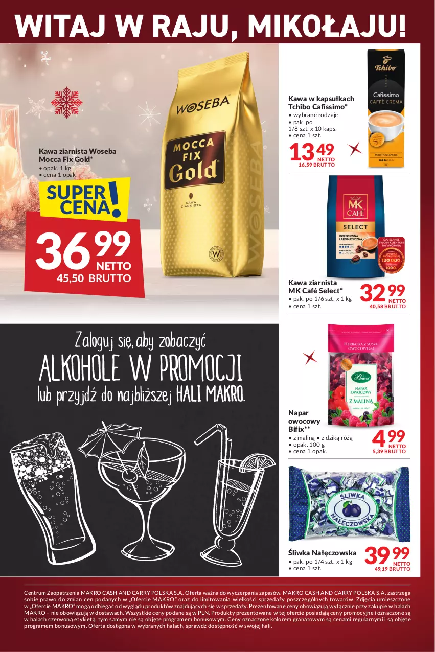 Gazetka promocyjna Makro - Najlepsze oferty - ważna 12.12.2023 do 08.01.2024 - strona 15 - produkty: Cafissimo, Gra, Granat, Kawa, Kawa ziarnista, Mocca Fix Gold, Rum, Tchibo, Woseba