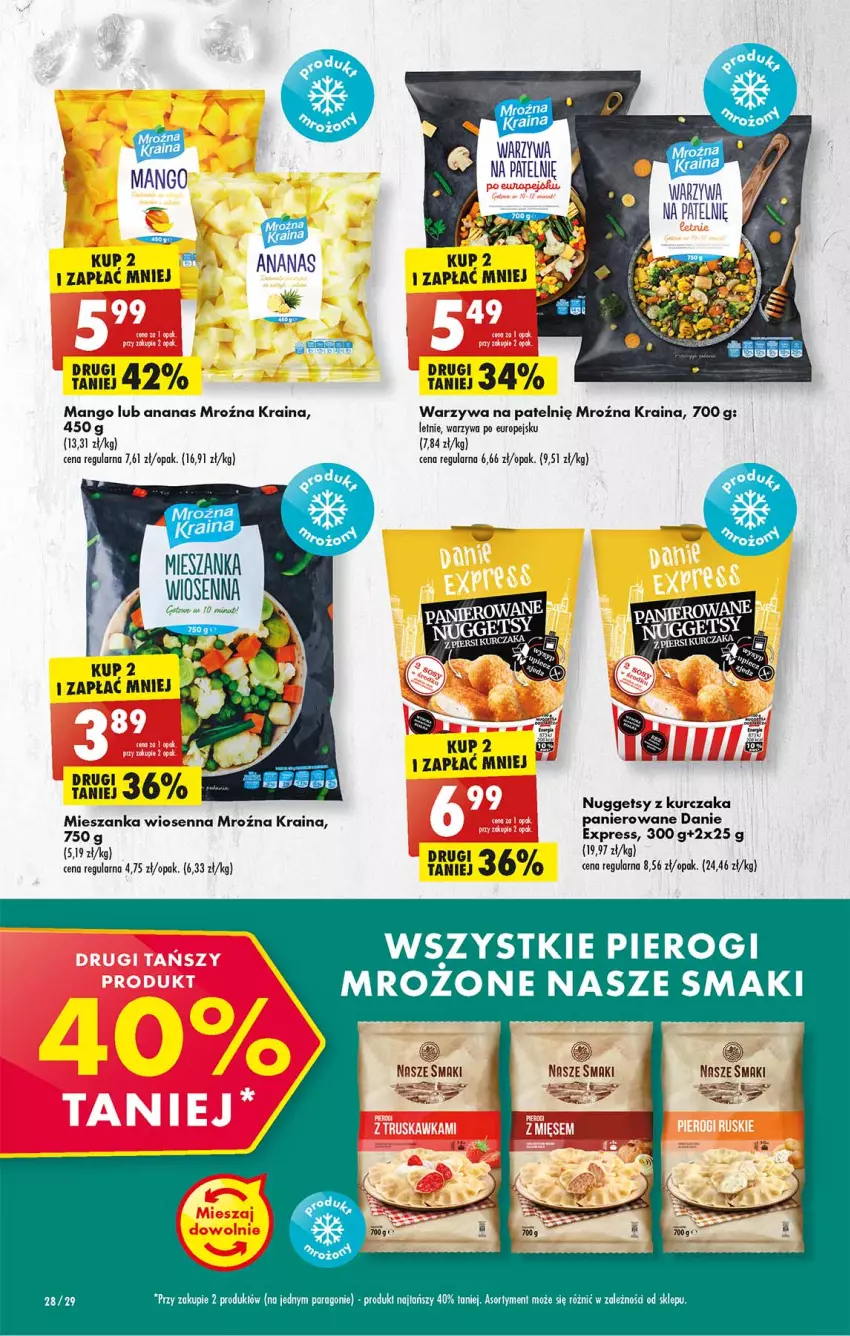 Gazetka promocyjna Biedronka - W tym tygodniu PN - ważna 16.05 do 21.05.2022 - strona 28 - produkty: Ananas, Kurczak, Mango, Pierogi, Por, Warzywa