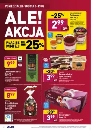 Gazetka promocyjna Aldi - ALE! CENA - Gazetka - ważna od 13.02 do 13.02.2021 - strona 14 - produkty: Petit dessert, Ser, Mus, Gra, Panna cotta, Orzeszki, Freihofer Gourmet, Tera, Lody, Czekolada mleczna, T’amoro, Czekolada, Rolada, Prosecco, Desery włoskie, Owoce, Deser, Cappuccino, Orzeszki ziemne, Kakao, Mango, Czekolada nadziewana, Fa