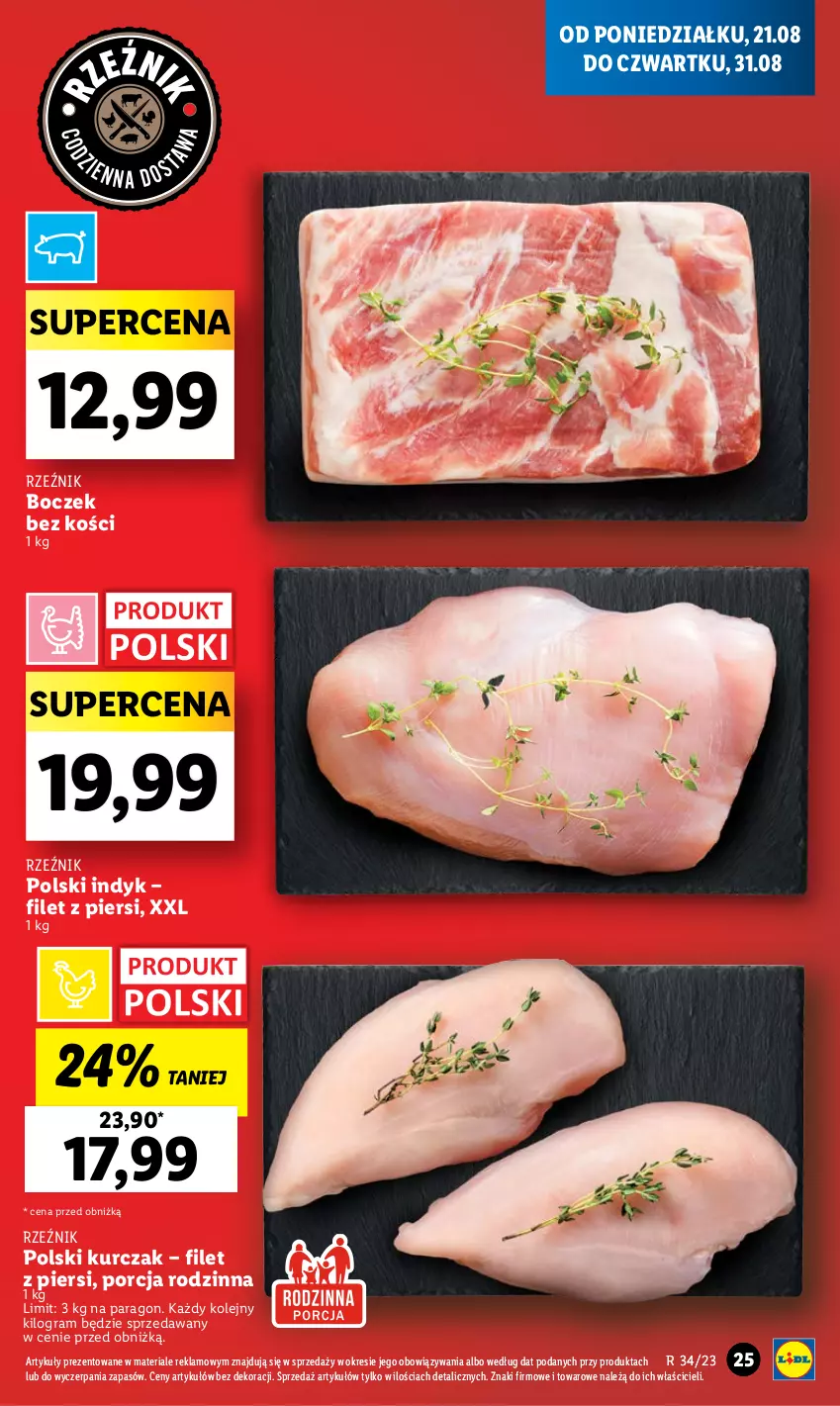 Gazetka promocyjna Lidl - GAZETKA - ważna 21.08 do 27.08.2023 - strona 31 - produkty: Boczek, Boczek bez kości, Gra, Kurczak, Olej, Por