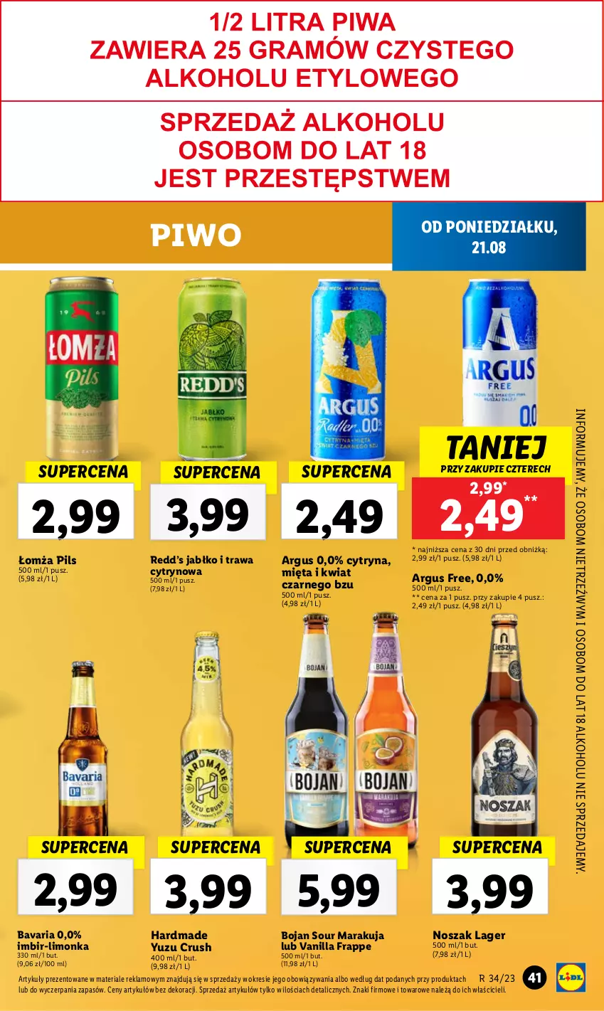 Gazetka promocyjna Lidl - GAZETKA - ważna 21.08 do 27.08.2023 - strona 47 - produkty: Imbir, Limonka, Mięta, Piwo