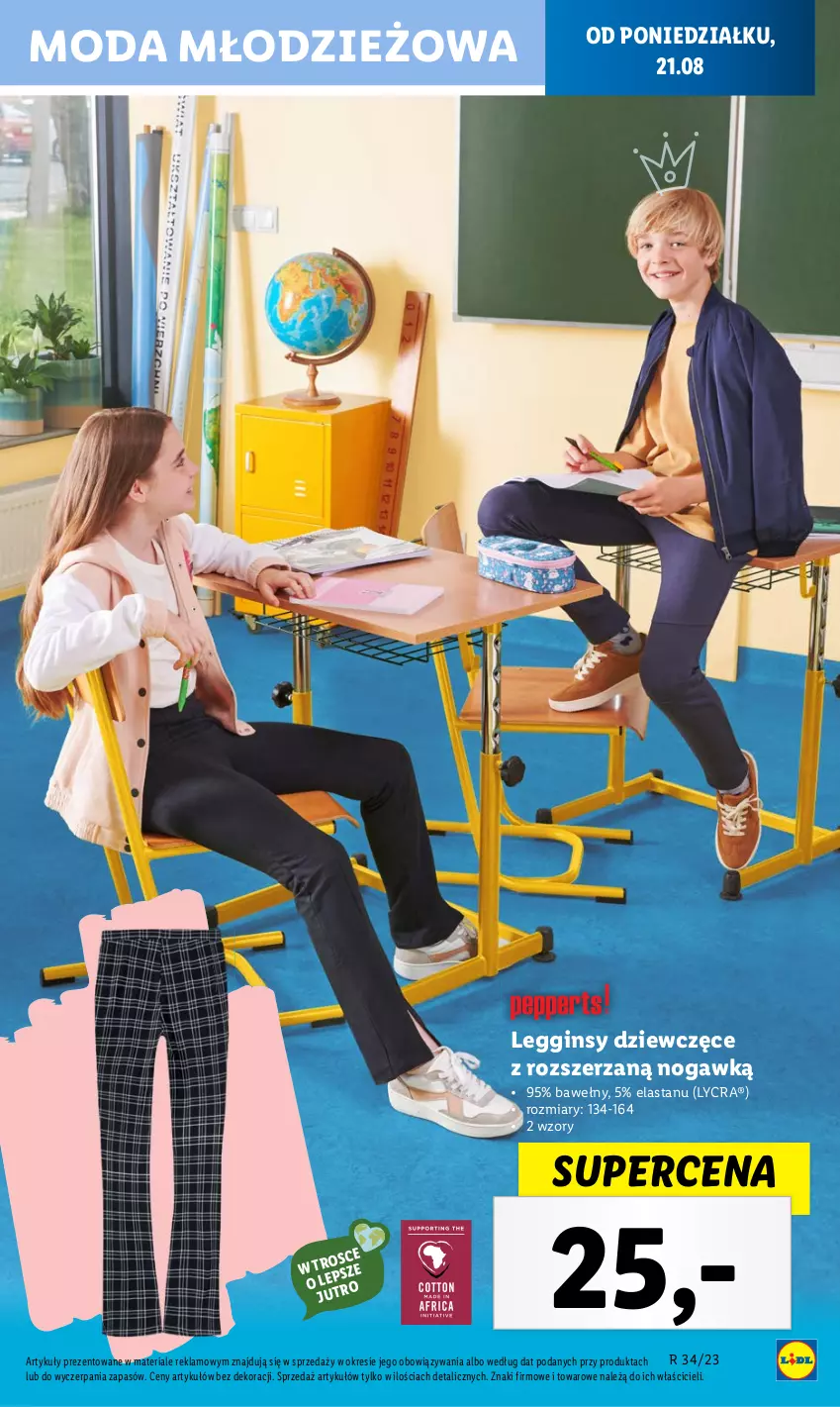 Gazetka promocyjna Lidl - GAZETKA - ważna 21.08 do 27.08.2023 - strona 61 - produkty: Gin, Legginsy, Moda