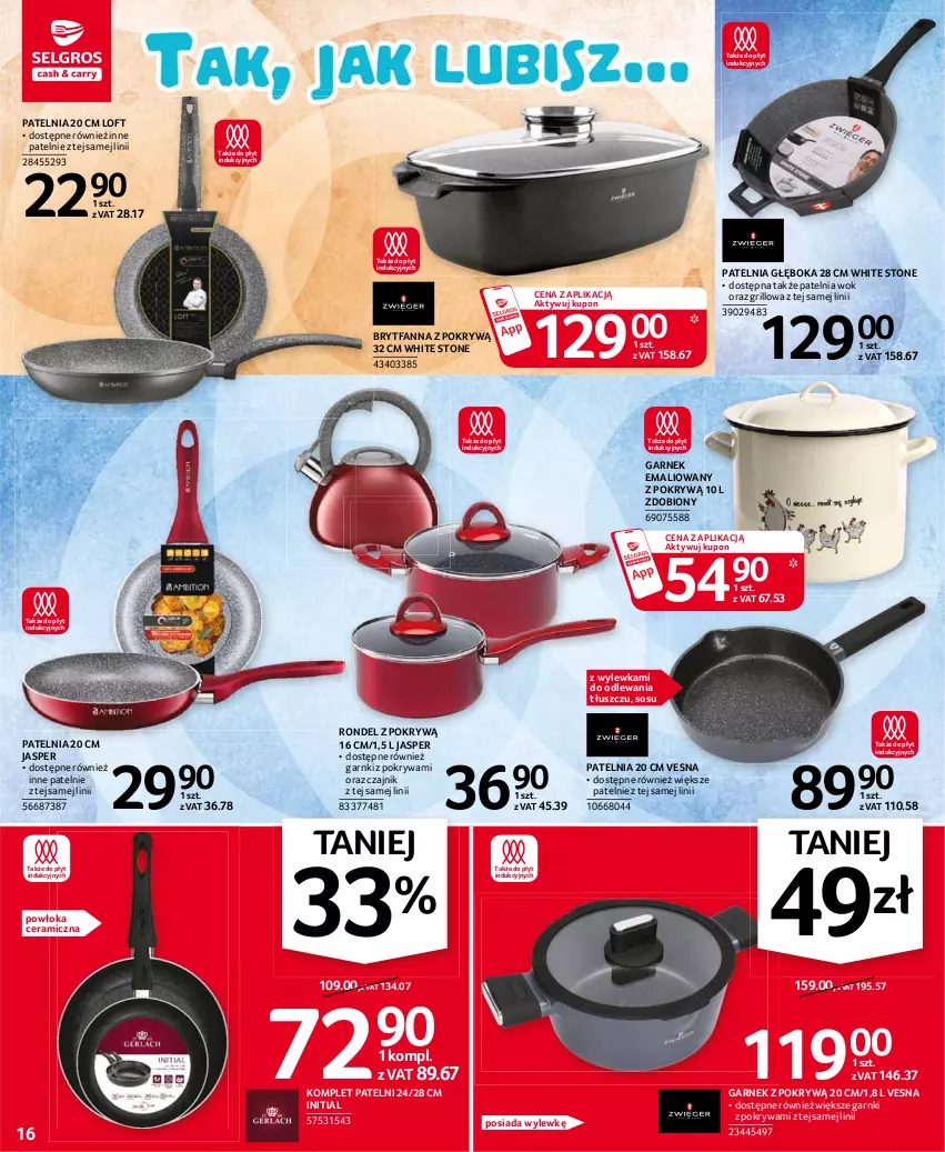 Gazetka promocyjna Selgros - Oferta przemysłowa - ważna 05.08 do 18.08.2021 - strona 16 - produkty: Czajnik, Fa, Garnek, Garnek z pokrywą, Grill, Patelnia, Pokrywa, Rondel, Sos