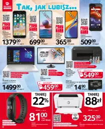 Gazetka promocyjna Selgros - Oferta przemysłowa - Gazetka - ważna od 18.08 do 18.08.2021 - strona 10 - produkty: Redmi Note, Ser, Por, IPhone SE, Asus, Amol, Opaska, Notebook, Urządzenie wielofunkcyjne, Sport, Procesor, Drukarka, Monitor, Brother, Smartfon, Mobil, Intel, HP, Fa