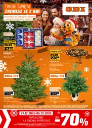 Gazetka promocyjna Obi - Gazetka OBI - Gazetka - ważna od 31.12 do 31.12.2025 - strona 1 - produkty: Choinka, Inka, Telefon, Kask, Bombki, Dres, Intel, Fa