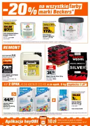 Gazetka promocyjna Obi - Gazetka OBI - Gazetka - ważna od 31.12 do 31.12.2025 - strona 14 - produkty: Odkurzacz, Beckers, Naświetlacz LED, Top, Por, Przewód, Rama, Kärcher, Walizka, Klej, Farba lateksowa, Tran, Designer Colour, Naświetlacz, Kompresor olejowy, Pistolet, Grunt, Olej, Kompresor, Groszek, Ceresit, Fa