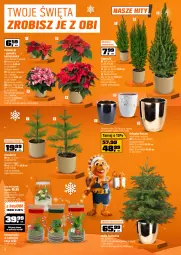 Gazetka promocyjna Obi - Gazetka OBI - Gazetka - ważna od 31.12 do 31.12.2025 - strona 2 - produkty: Choinka, Inka, Cyprysik, Poinsecja, Stojak, Kask, Gwiazda, Osłonka