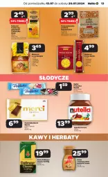 Gazetka promocyjna Netto - Artykuły spożywcze - Gazetka - ważna od 20.07 do 20.07.2024 - strona 13 - produkty: Makaron, Princessa, Nescafé, Nutella, Kawa rozpuszczalna, Mus, Gry, Dallmayr, Kawa, Spaghetti, Czekolada, Rurki, Ferrero, Kasza, Merci, Kasza gryczana, Nestlé