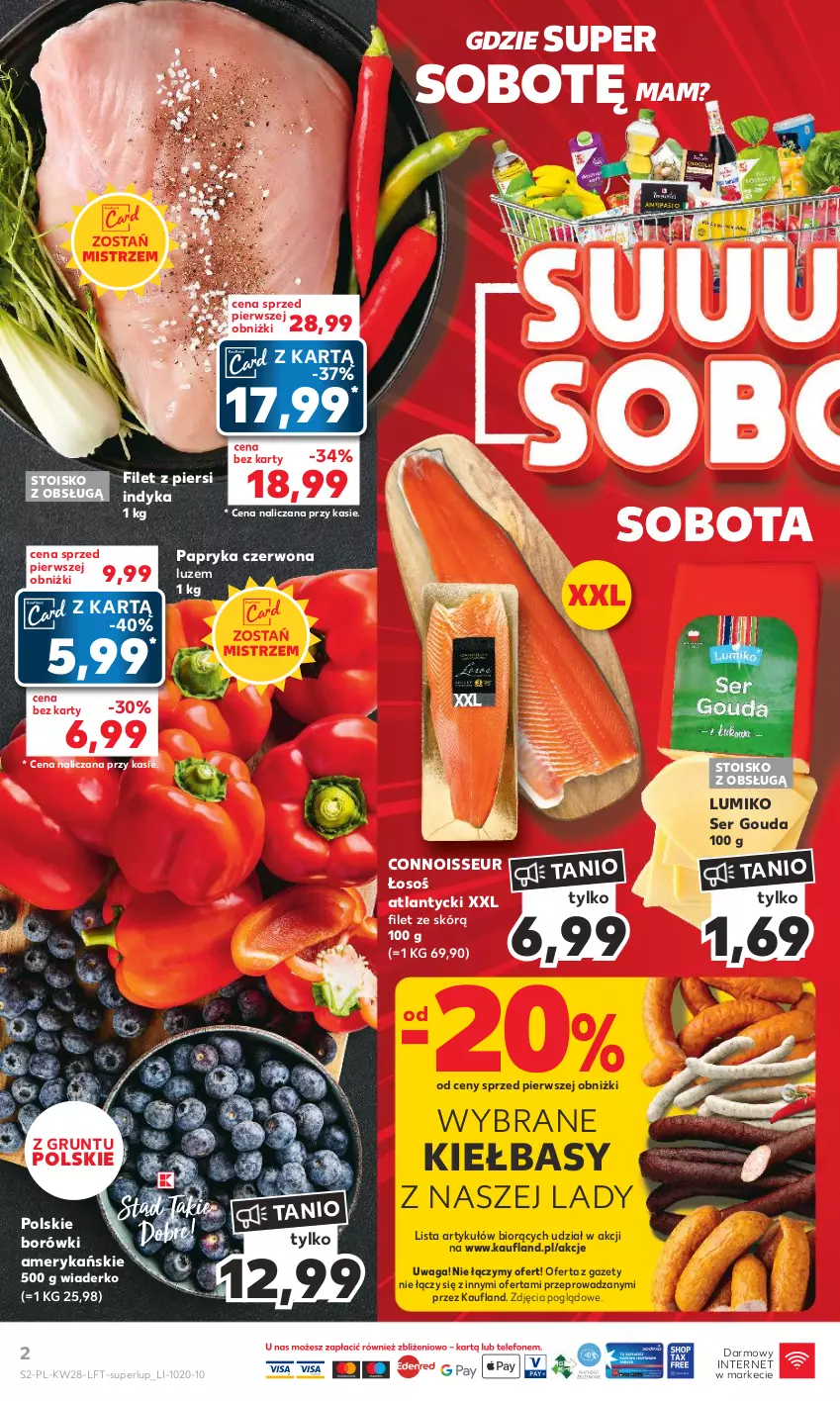 Gazetka promocyjna Kaufland - Gazetka tygodnia - ważna 13.07 do 19.07.2023 - strona 2 - produkty: Filet z piersi indyka, Gouda, Grunt, Papryka, Papryka czerwona, Ser, Waga