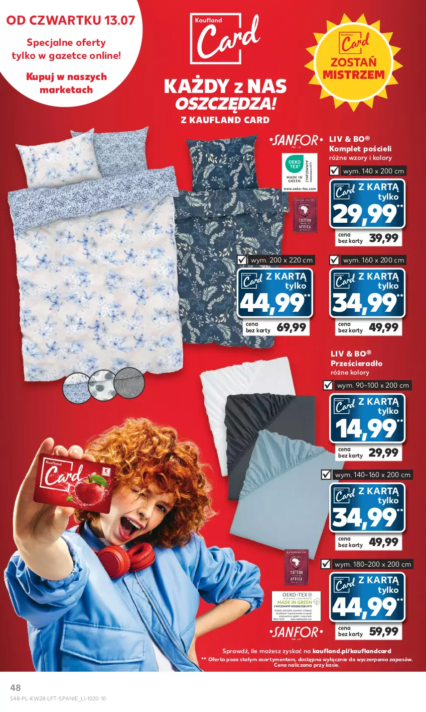 Gazetka promocyjna Kaufland - Gazetka tygodnia - ważna 13.07 do 19.07.2023 - strona 48 - produkty: Komplet pościeli, Pościel, Prześcieradło