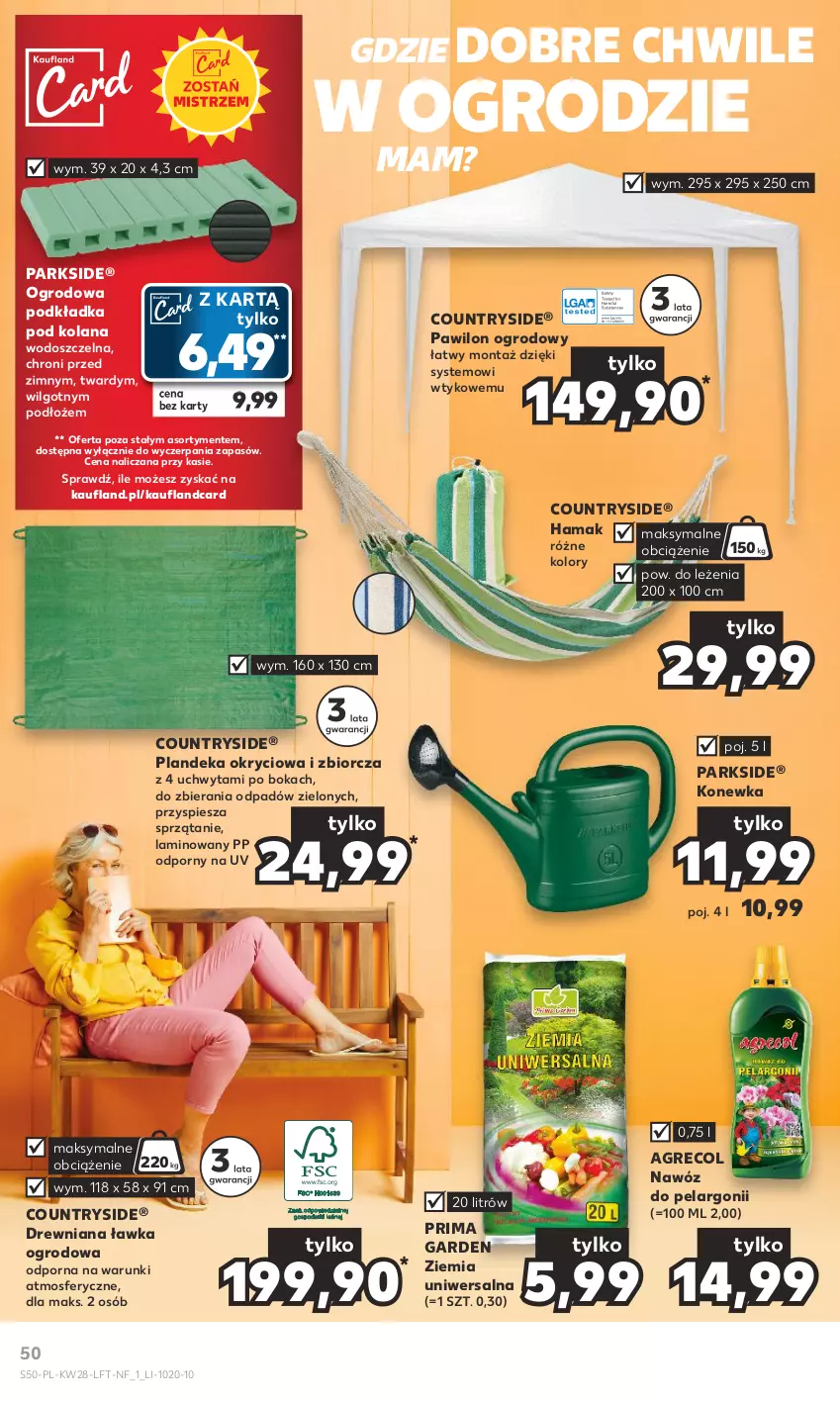 Gazetka promocyjna Kaufland - Gazetka tygodnia - ważna 13.07 do 19.07.2023 - strona 50 - produkty: Hama, Konewka, LANA, LG, Nawóz, Parkside, Podkład, Podkładka, Por, Prima, Sprzątanie