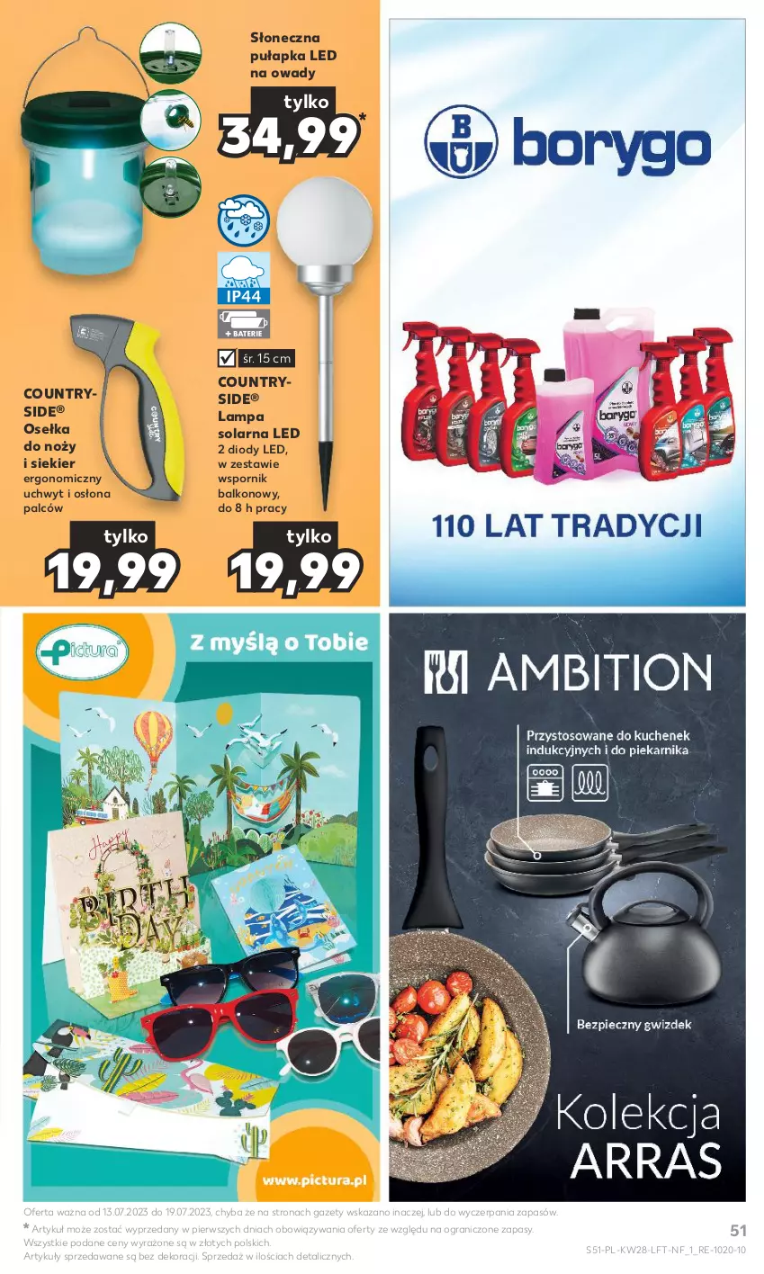 Gazetka promocyjna Kaufland - Gazetka tygodnia - ważna 13.07 do 19.07.2023 - strona 51 - produkty: Gra, Lampa, Noż, Por