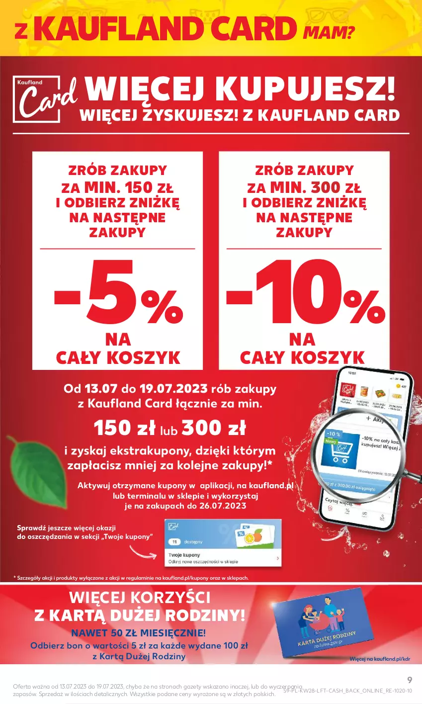 Gazetka promocyjna Kaufland - Gazetka tygodnia - ważna 13.07 do 19.07.2023 - strona 9 - produkty: Kosz, Olej