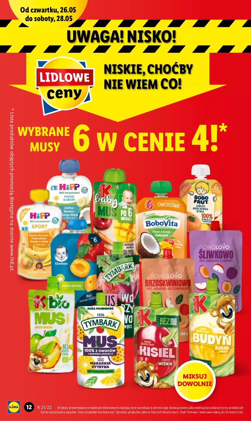 Gazetka promocyjna Lidl - GAZETKA - ważna 26.05 do 28.05.2022 - strona 12 - produkty: Mus, Waga