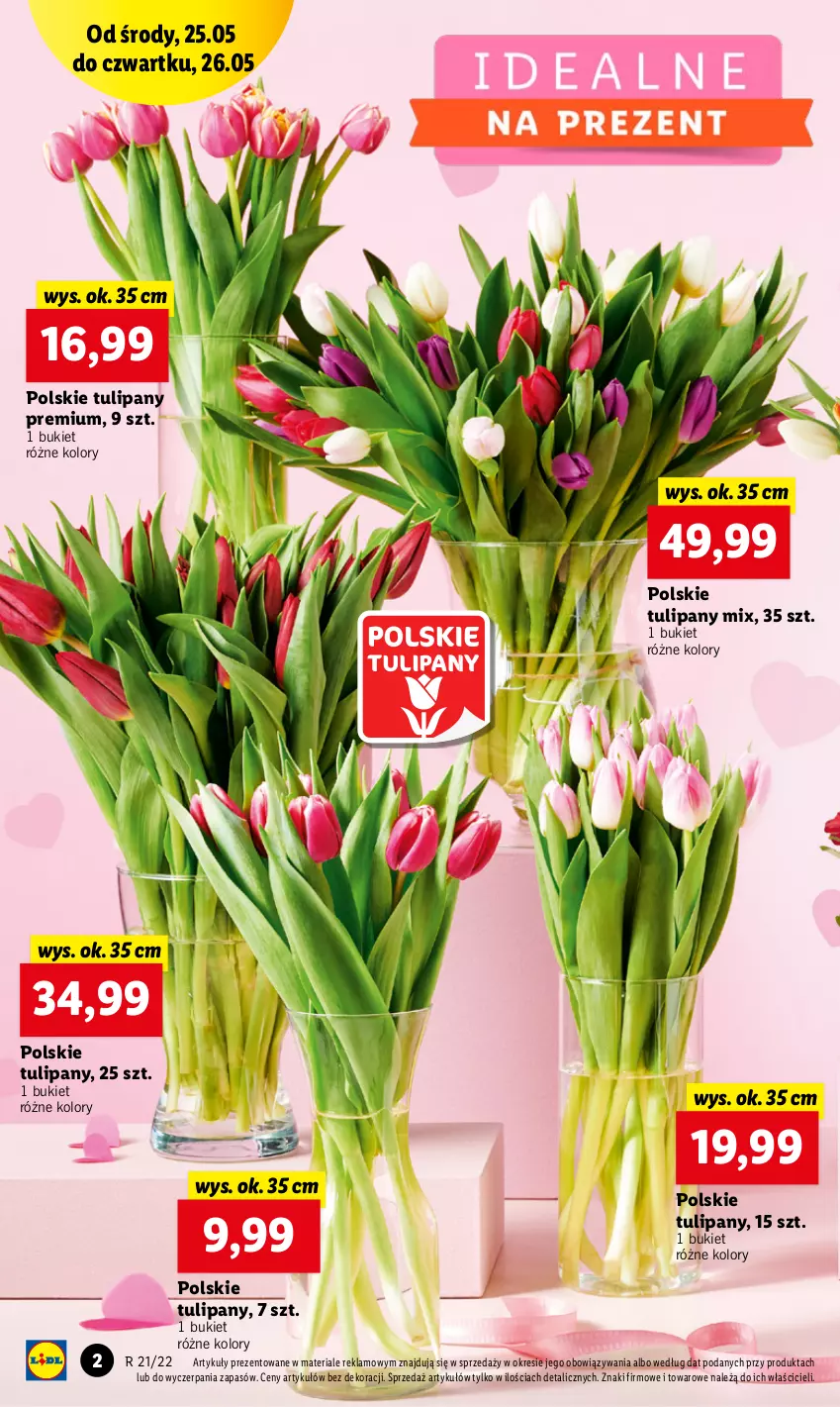 Gazetka promocyjna Lidl - GAZETKA - ważna 26.05 do 28.05.2022 - strona 2 - produkty: Bukiet, Tulipan