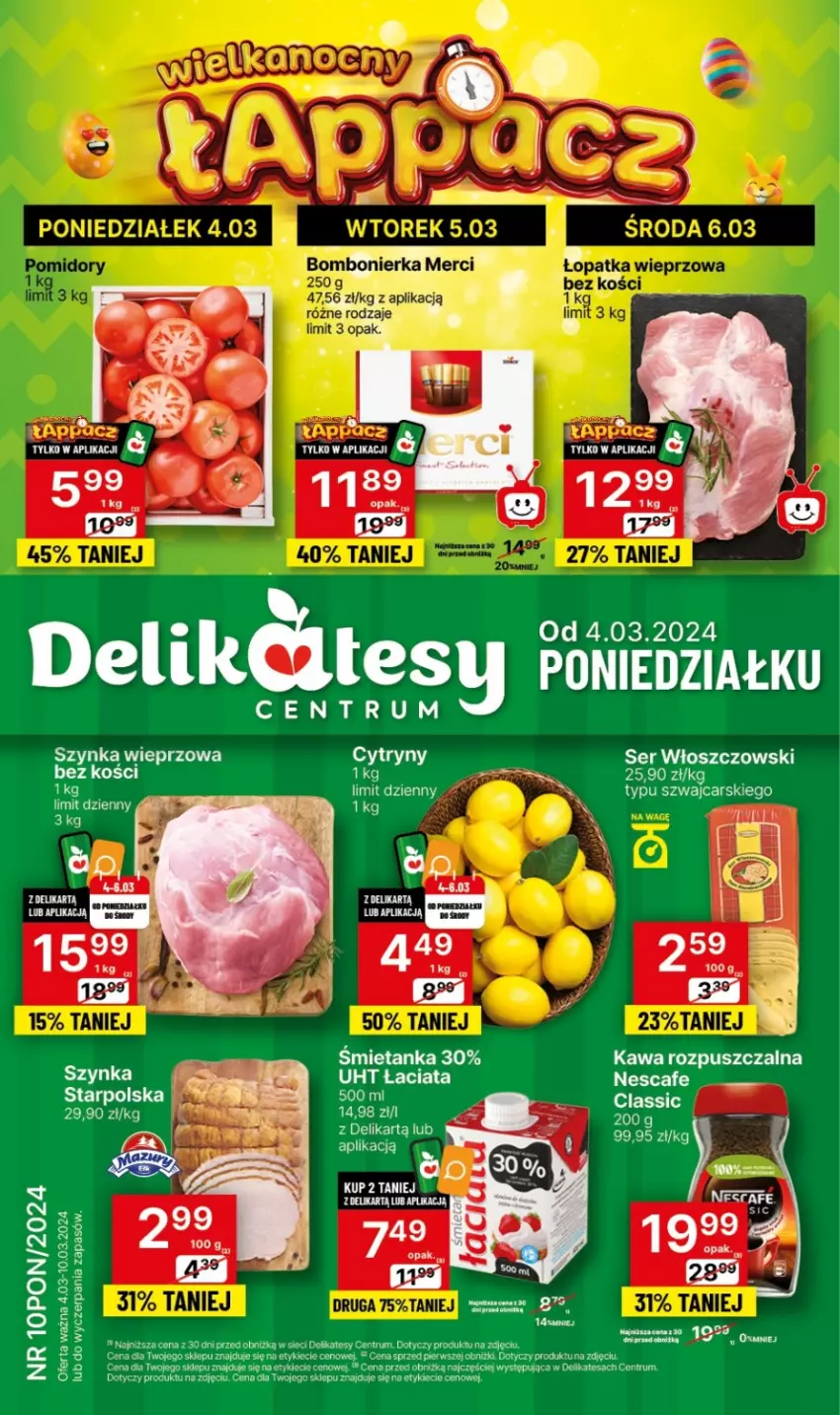 Gazetka promocyjna Delikatesy Centrum - NOWA GAZETKA Delikatesy Centrum od 4 marca! 4-10.03.2024 - ważna 04.03 do 10.03.2024 - strona 1 - produkty: Cars, Cytryny, Kawa, Kawa rozpuszczalna, LG, Rum, Ser, Szynka, Szynka wieprzowa, Włoszczowski