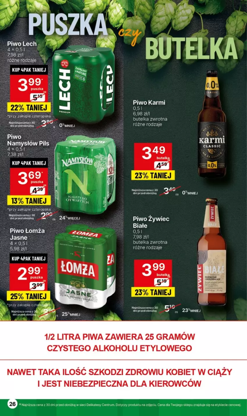 Gazetka promocyjna Delikatesy Centrum - NOWA GAZETKA Delikatesy Centrum od 4 marca! 4-10.03.2024 - ważna 04.03 do 10.03.2024 - strona 26 - produkty: Gra, Karmi, Namysłów, Piec, Piwa, Piwo, Rum