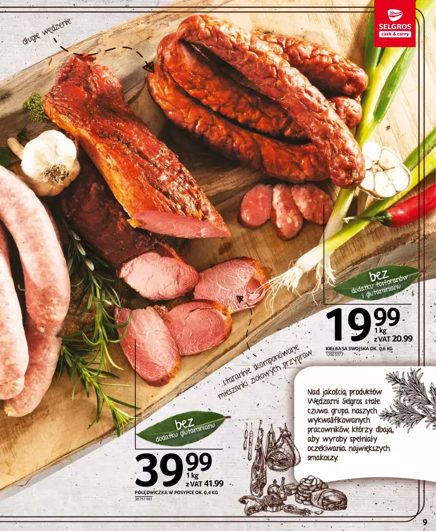 Gazetka promocyjna Selgros - Oferta spożywcza - ważna 14.10 do 27.10.2021 - strona 9 - produkty: Kiełbasa