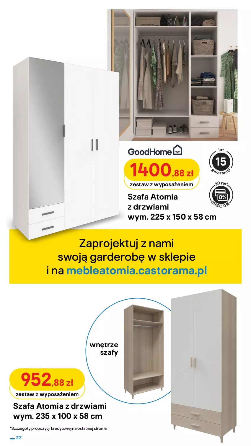 Gazetka promocyjna Castorama - Gazetka Castorama - ważna 22.09 do 10.10.2021 - strona 22 - produkty: Astor, Cynk, Drzwi, Fa, HP, Meble, Pojemnik, Rama, Regał, Regał metalowy, Szafa