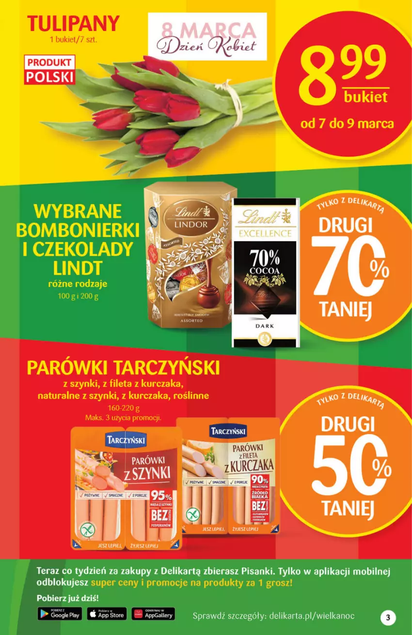 Gazetka promocyjna Delikatesy Centrum - Gazetka DC09 - ważna 03.03 do 09.03.2022 - strona 3 - produkty: Mobil, Parówki, Sanki, Tera