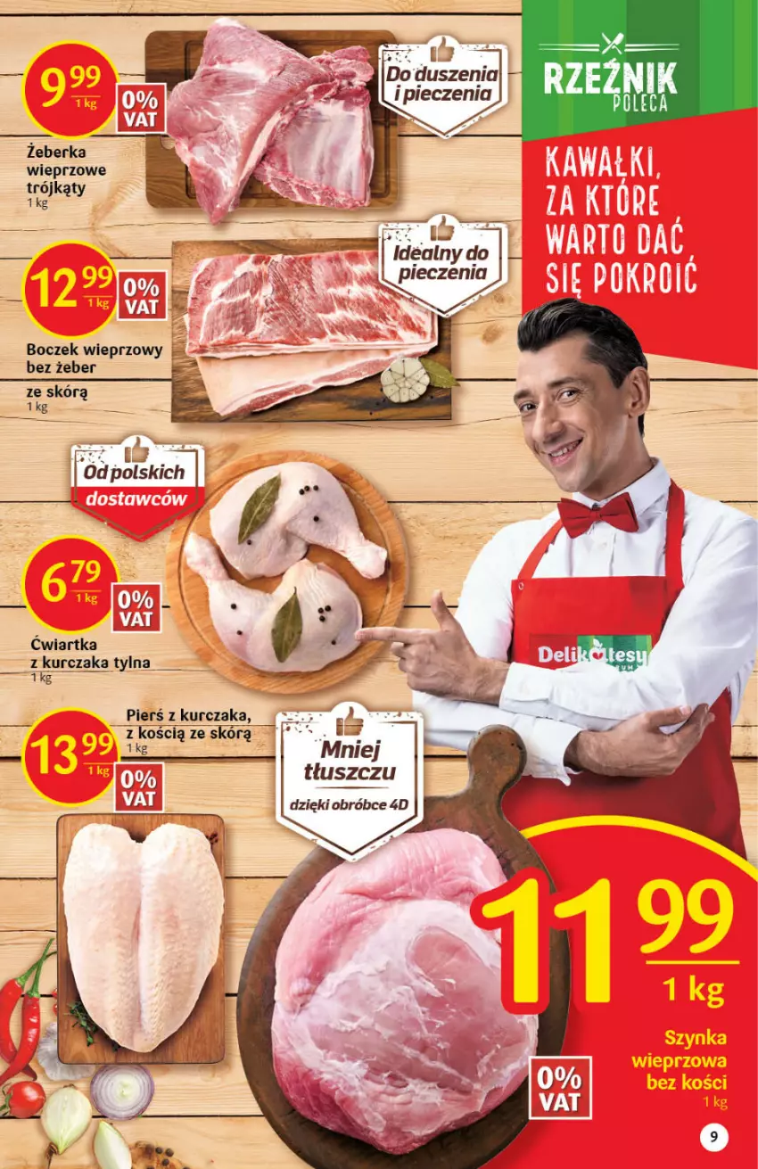 Gazetka promocyjna Delikatesy Centrum - Gazetka DC09 - ważna 03.03 do 09.03.2022 - strona 9 - produkty: Boczek, Boczek wieprzowy, Kurczak, Piec