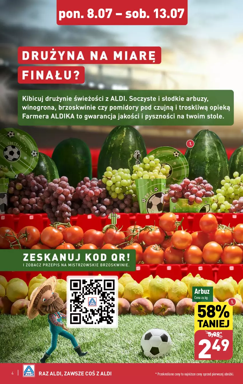 Gazetka promocyjna Aldi - Pełna oferta - ważna 08.07 do 13.07.2024 - strona 4 - produkty: Arbuz