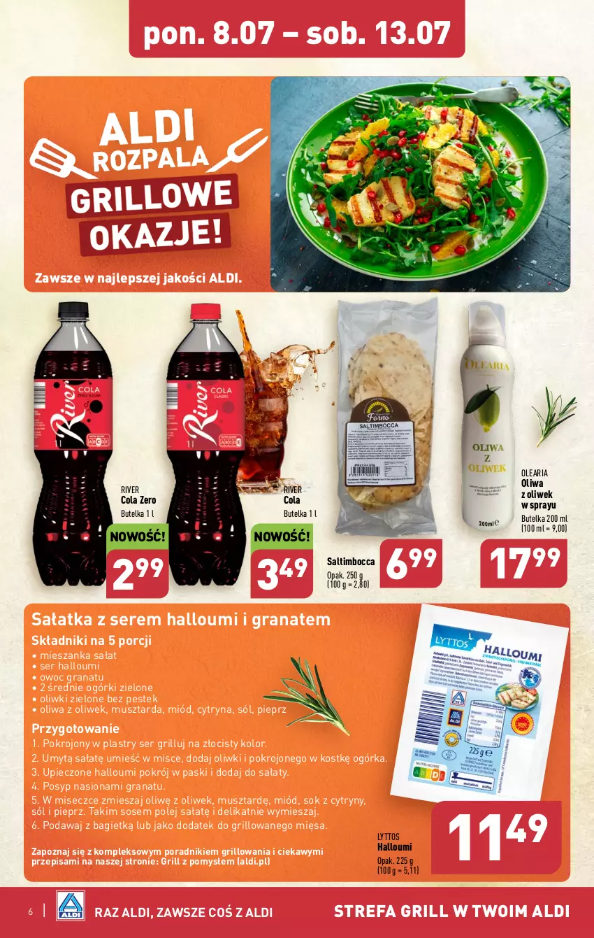 Gazetka promocyjna Aldi - Pełna oferta - ważna 08.07 do 13.07.2024 - strona 6 - produkty: Cytryny, Fa, Gra, Granat, Grill, Mieszanka sałat, Miód, Mus, Musztarda, Olej, Oliwa z oliwek, Oliwki, Oliwki zielone, Piec, Pieprz, Por, Sałat, Sałatka, Ser, Sok, Sól, Sos, Stek