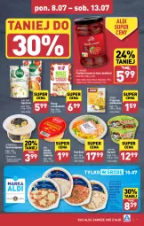 Gazetka promocyjna Aldi - Pełna oferta - Gazetka - ważna od 13.07 do 13.07.2024 - strona 9 - produkty: Mozzarella, Piec, Sałatka, Pizza z pieca kamiennego, Pierogi, All Seasons, Prymat, Ser, Salami, Makrelą, Zupa, Dega, Sałat, Pizza, Danio, Olej, Pomidory