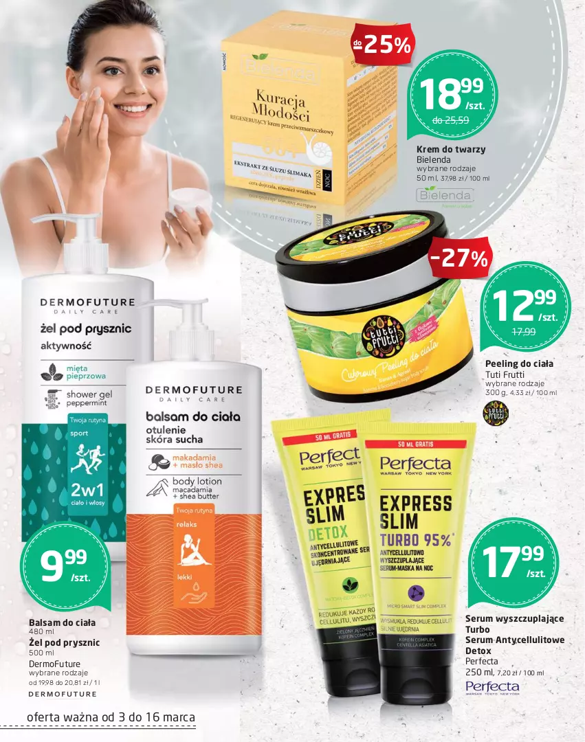 Gazetka promocyjna Intermarche - Wiosna - ważna 03.03 do 16.03.2022 - strona 14 - produkty: Balsam do ciała, Bielenda, Dermofuture, Krem do twarzy, Peeling, Perfecta, Rum, Ser, Serum