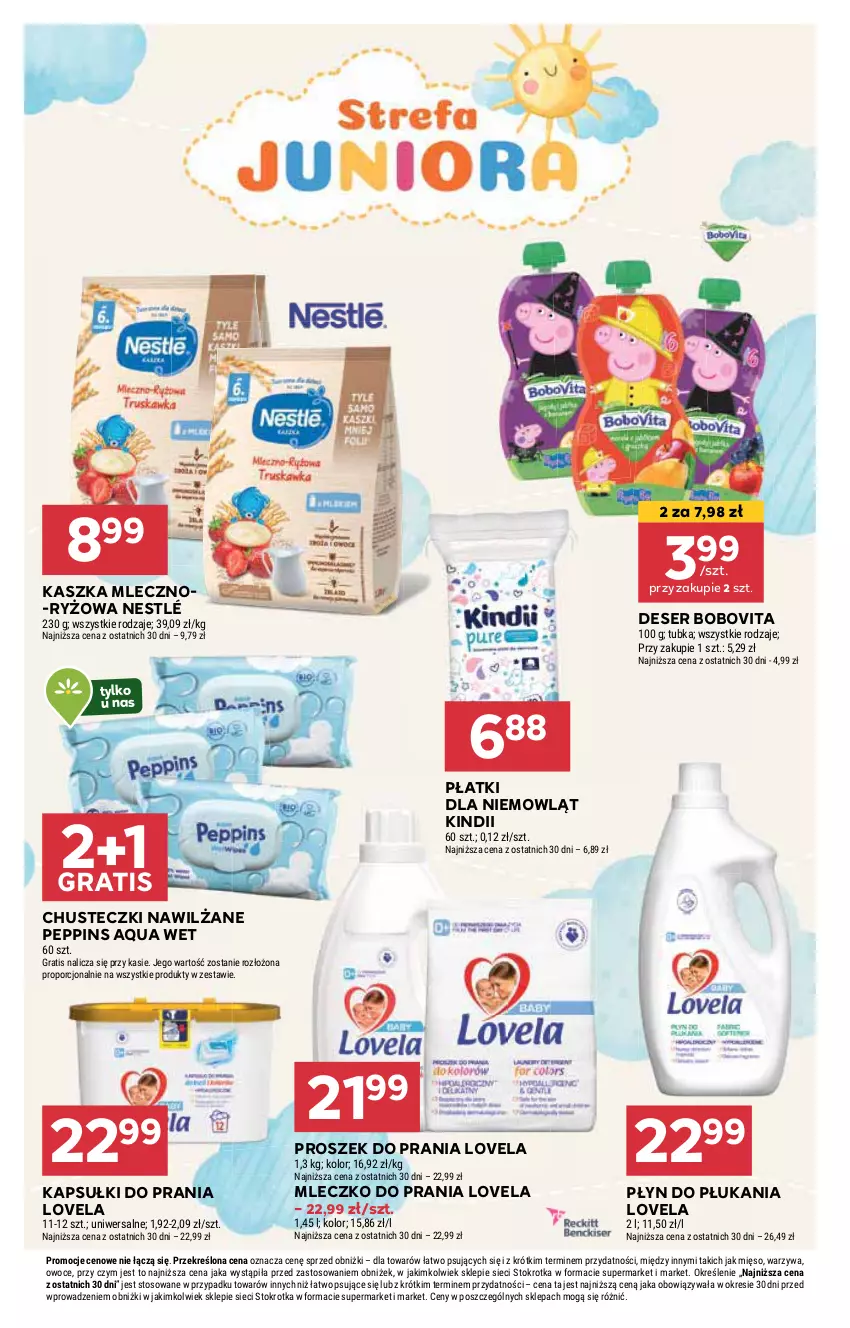 Gazetka promocyjna Stokrotka - Supermarket Opole/Radom - ważna 20.02 do 26.02.2025 - strona 11 - produkty: BoboVita, Chusteczki, Deser, Gra, HP, Kapsułki do prania, Kindii, Lovela, Mleczko, Mleczko do prania, Nestlé, Płyn do płukania, Proszek do prania, Ryż, Ser