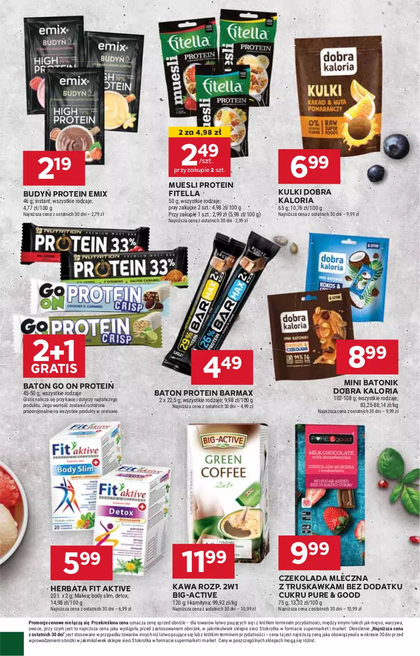 Gazetka promocyjna Stokrotka - Supermarket Opole/Radom - ważna 20.02 do 26.02.2025 - strona 22 - produkty: Baton, Budyń, Czekolada, Czekolada mleczna, Gra, Herbata, HP, Kawa, Pur, Tonik