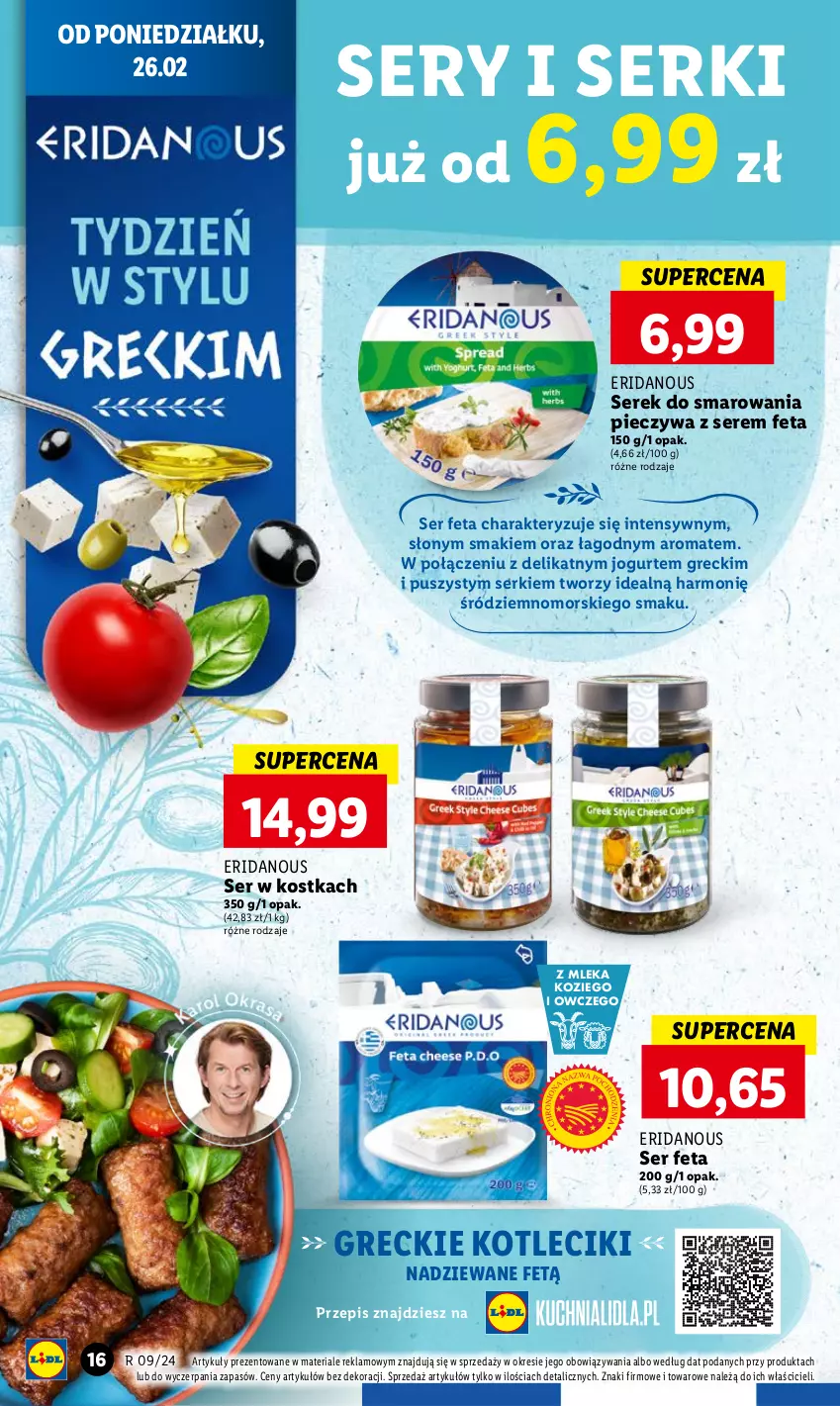 Gazetka promocyjna Lidl - GAZETKA - ważna 26.02 do 28.02.2024 - strona 18 - produkty: Feta, Jogurt, Piec, Ser, Serek