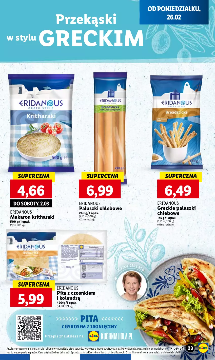 Gazetka promocyjna Lidl - GAZETKA - ważna 26.02 do 28.02.2024 - strona 25 - produkty: Chleb, Gyros, Makaron