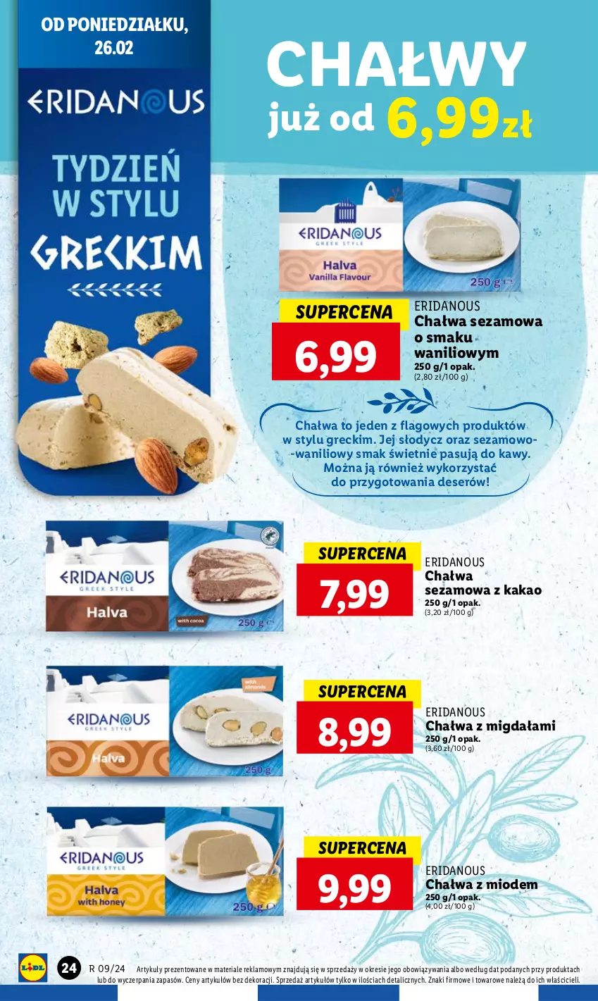 Gazetka promocyjna Lidl - GAZETKA - ważna 26.02 do 28.02.2024 - strona 26 - produkty: Chałwa, Deser, Kakao, Ser, Sezam