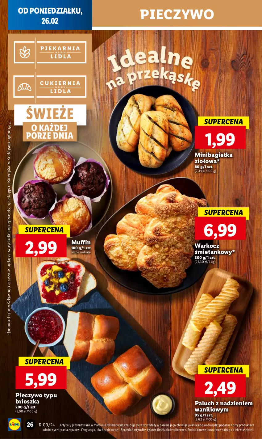 Gazetka promocyjna Lidl - GAZETKA - ważna 26.02 do 28.02.2024 - strona 28 - produkty: Bagietka, Koc, Piec, Pieczywo, Por