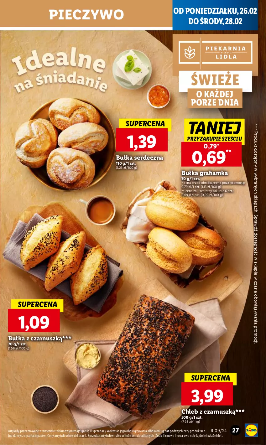 Gazetka promocyjna Lidl - GAZETKA - ważna 26.02 do 28.02.2024 - strona 29 - produkty: Bułka, Bułka grahamka, Chleb, Gra, Piec, Pieczywo, Por, Ser