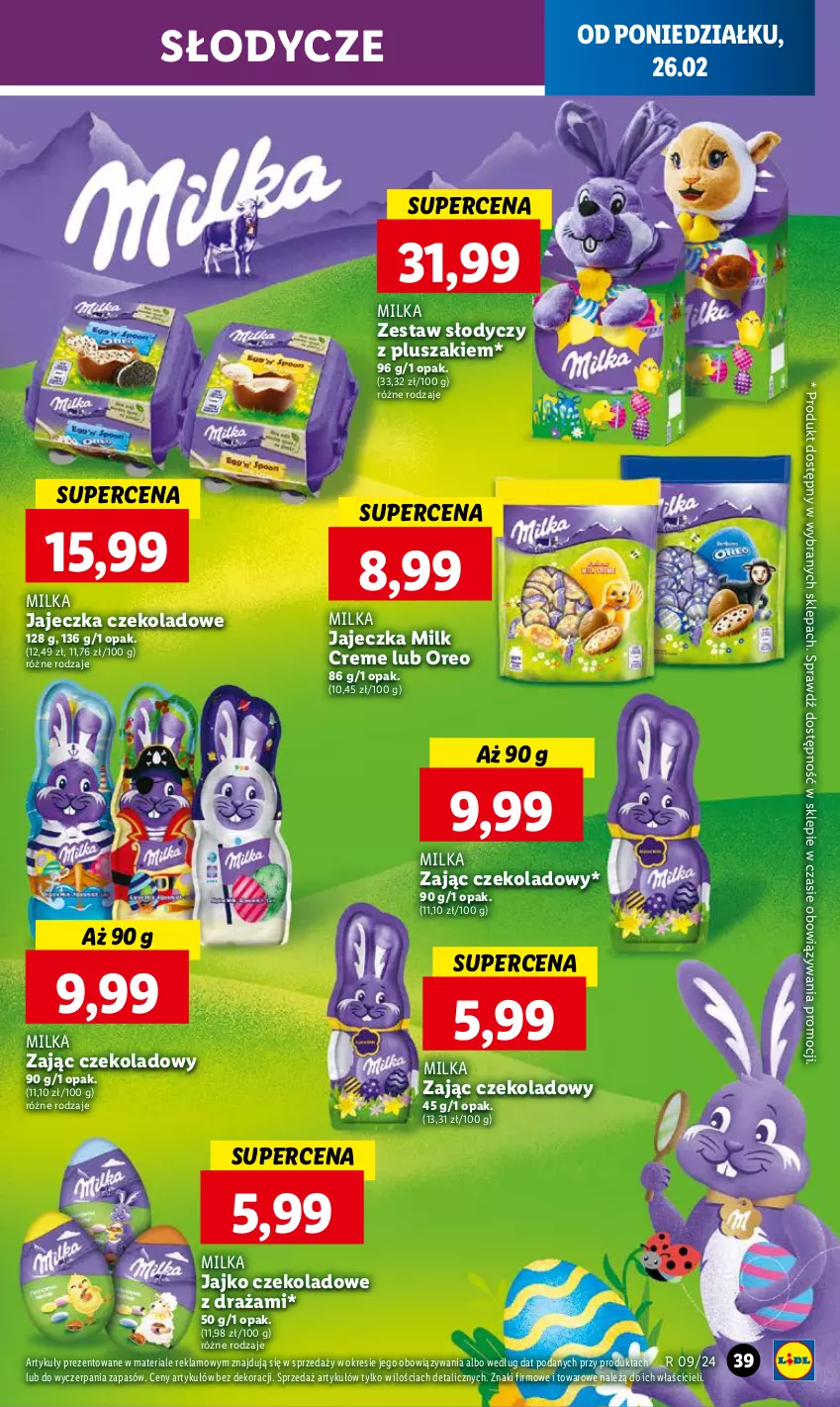 Gazetka promocyjna Lidl - GAZETKA - ważna 26.02 do 28.02.2024 - strona 41 - produkty: Milka, Oreo, Pluszak