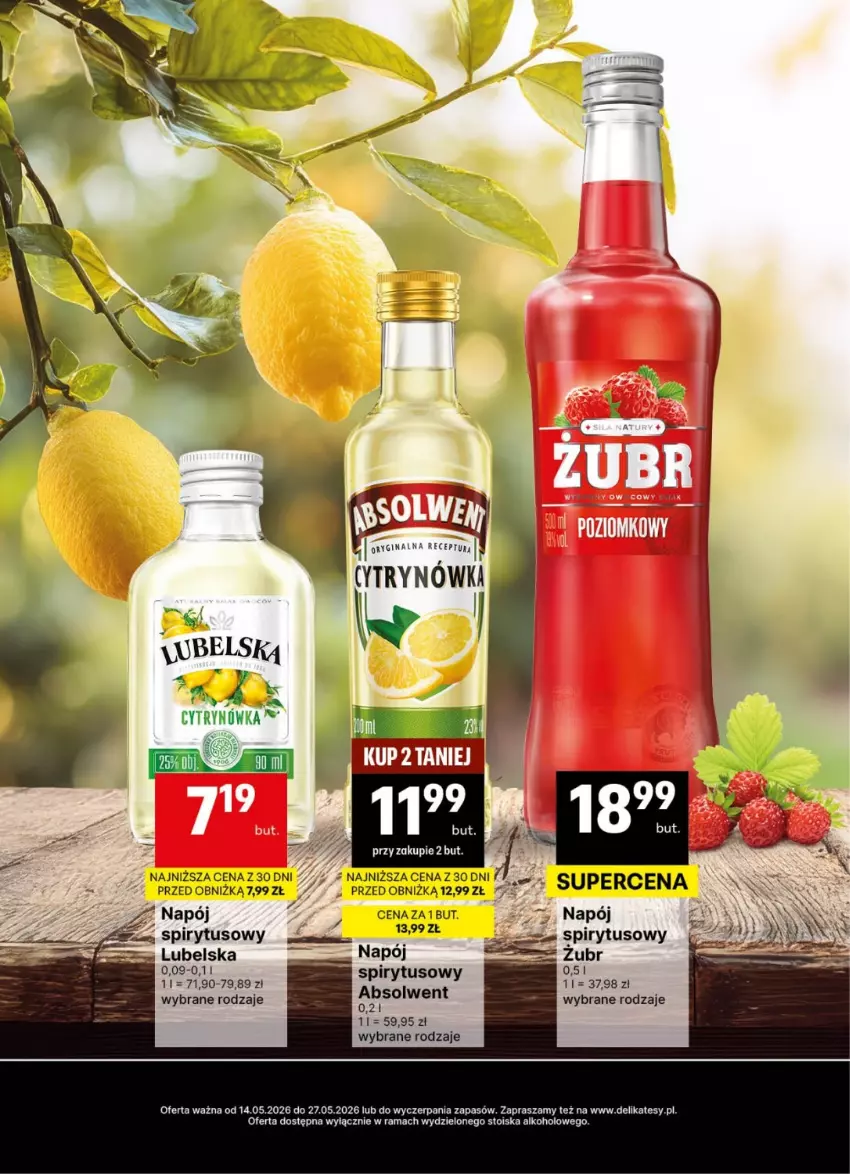 Gazetka promocyjna Delikatesy Centrum - Delibarek DC20-DC21 - ważna 14.05 do 27.05.2026 - strona 12 - produkty: Gin, Napój, Rama