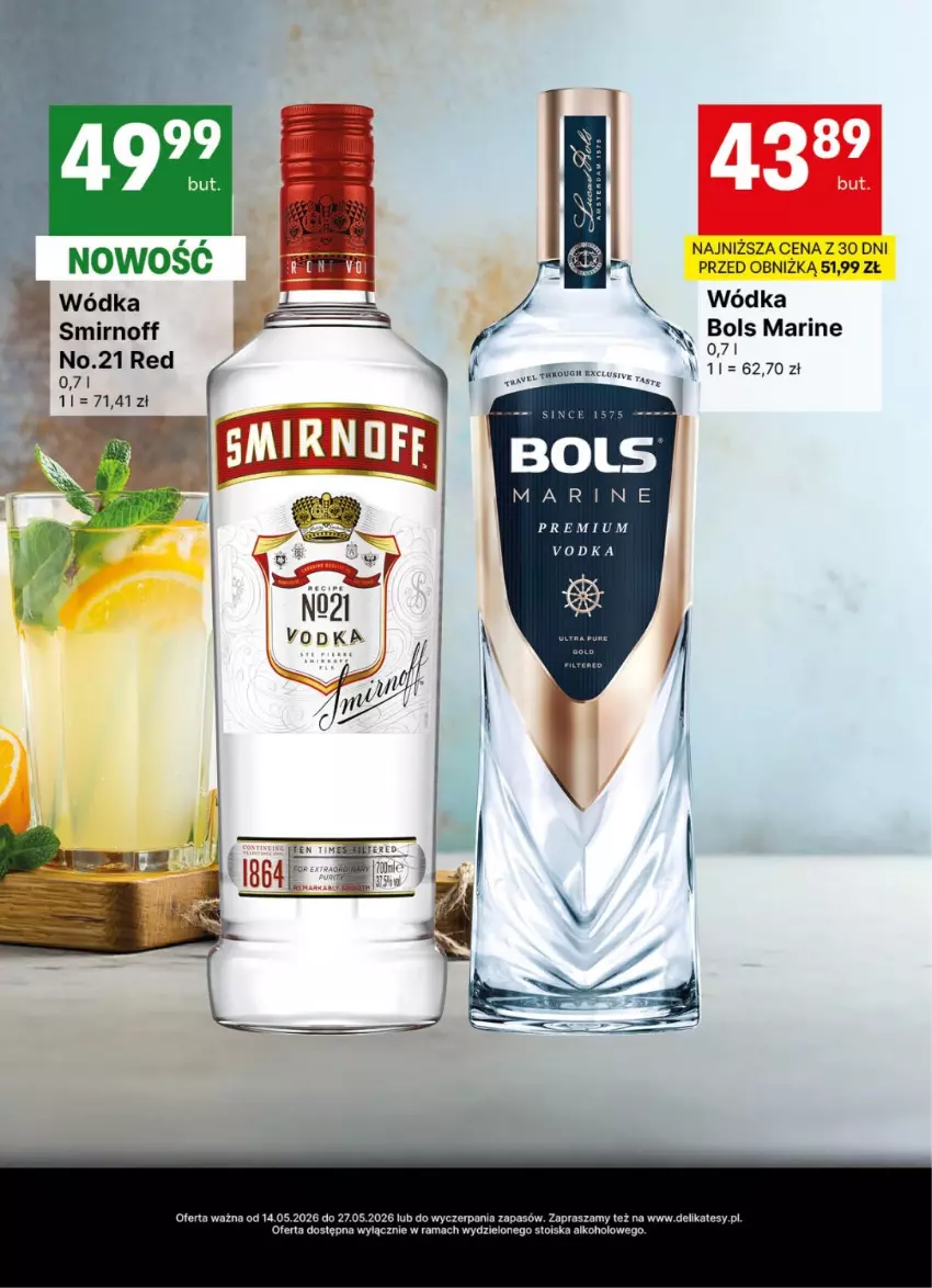 Gazetka promocyjna Delikatesy Centrum - Delibarek DC20-DC21 - ważna 14.05 do 27.05.2026 - strona 8 - produkty: Bols, Gra, Rama, Wódka