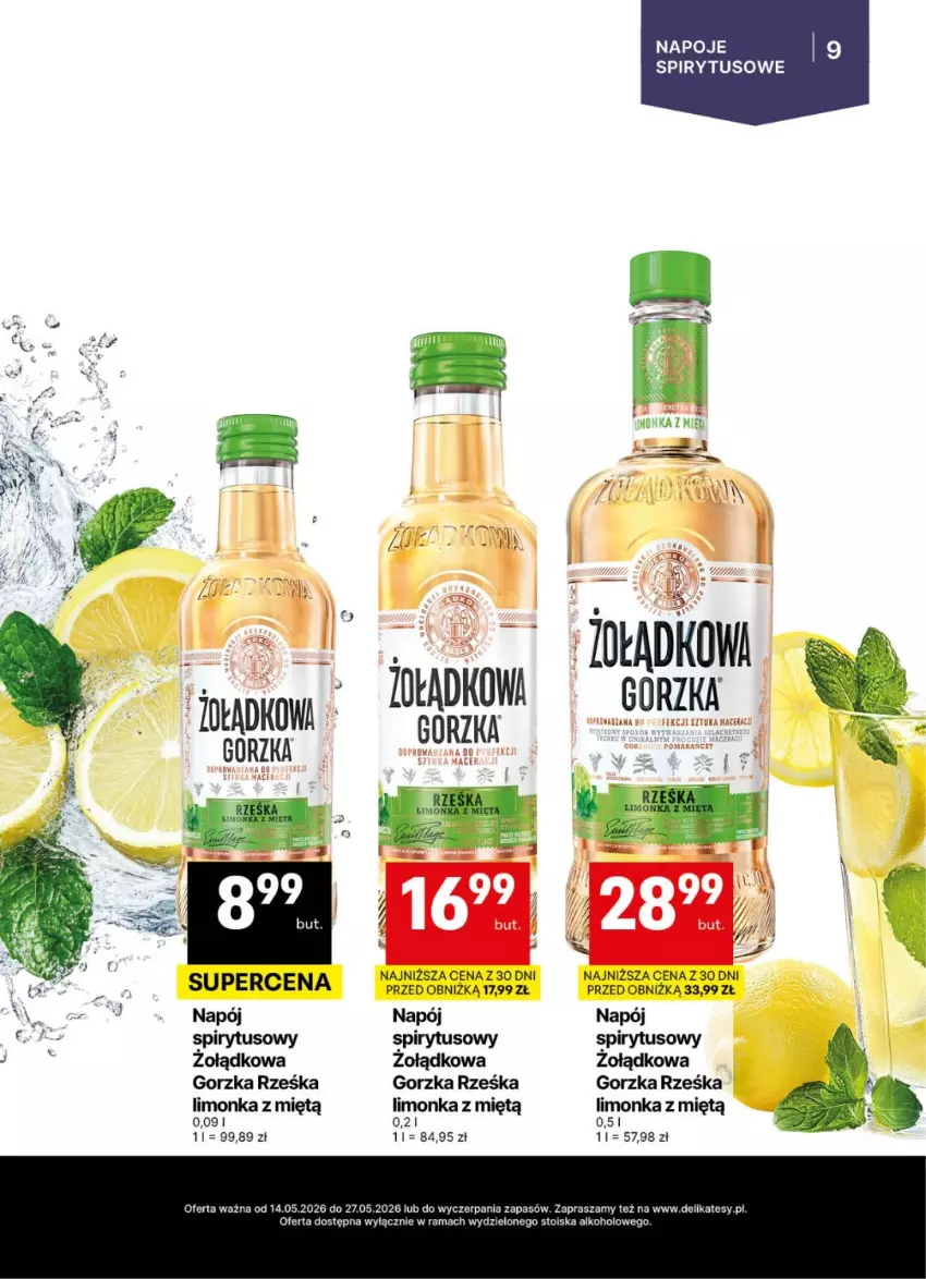 Gazetka promocyjna Delikatesy Centrum - Delibarek DC20-DC21 - ważna 14.05 do 27.05.2026 - strona 9 - produkty: Acer, Limonka, Napój, Napoje, Rama