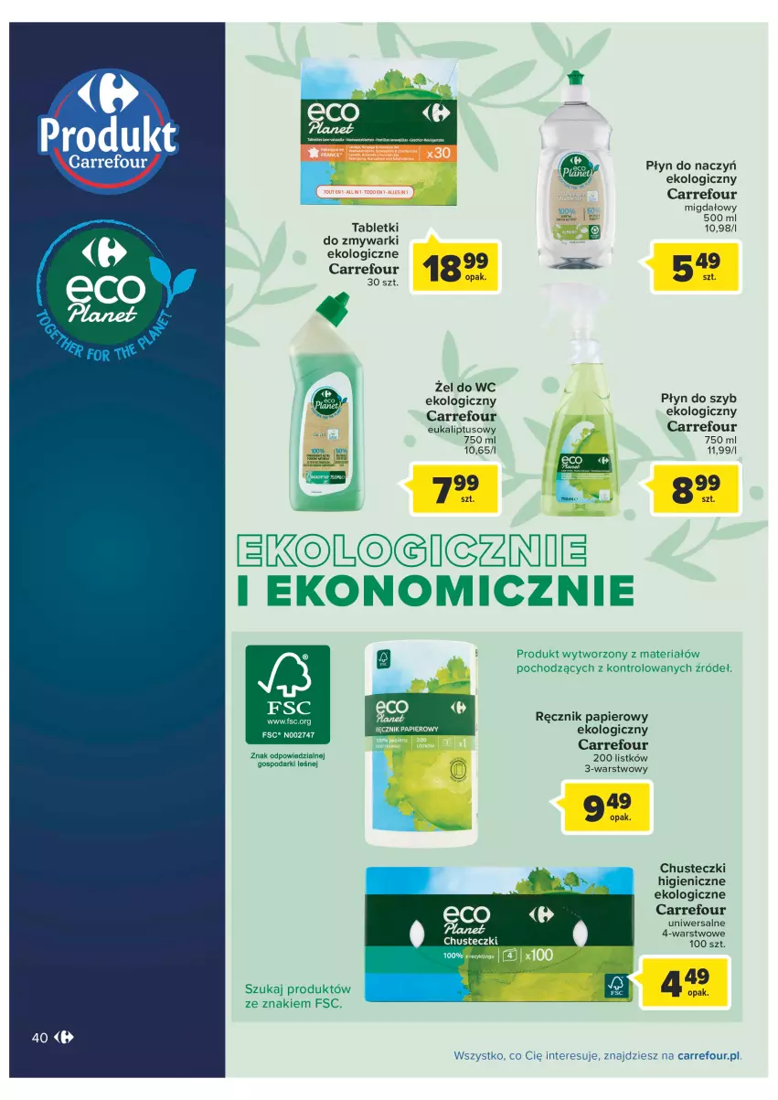 Gazetka promocyjna Carrefour - Gazetka Carrefour Zyskoteka - ważna 04.10 do 08.10.2022 - strona 40 - produkty: Chusteczki, Fa, Koc, Papier, Ręcznik, Tablet, Zmywarki