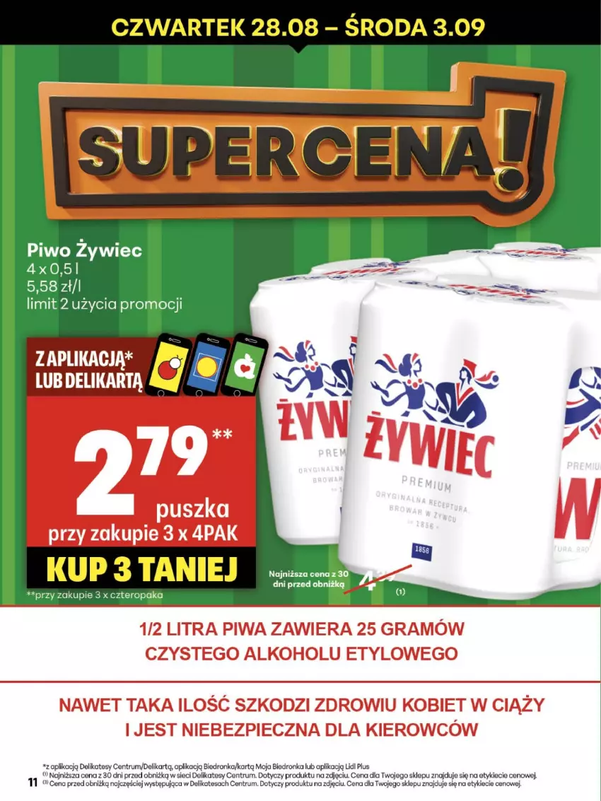 Gazetka promocyjna Delikatesy Centrum - Franczyza DC35 Czwartek - ważna 28.08 do 03.09.2025 - strona 11 - produkty: Dron, Piwo, Rum