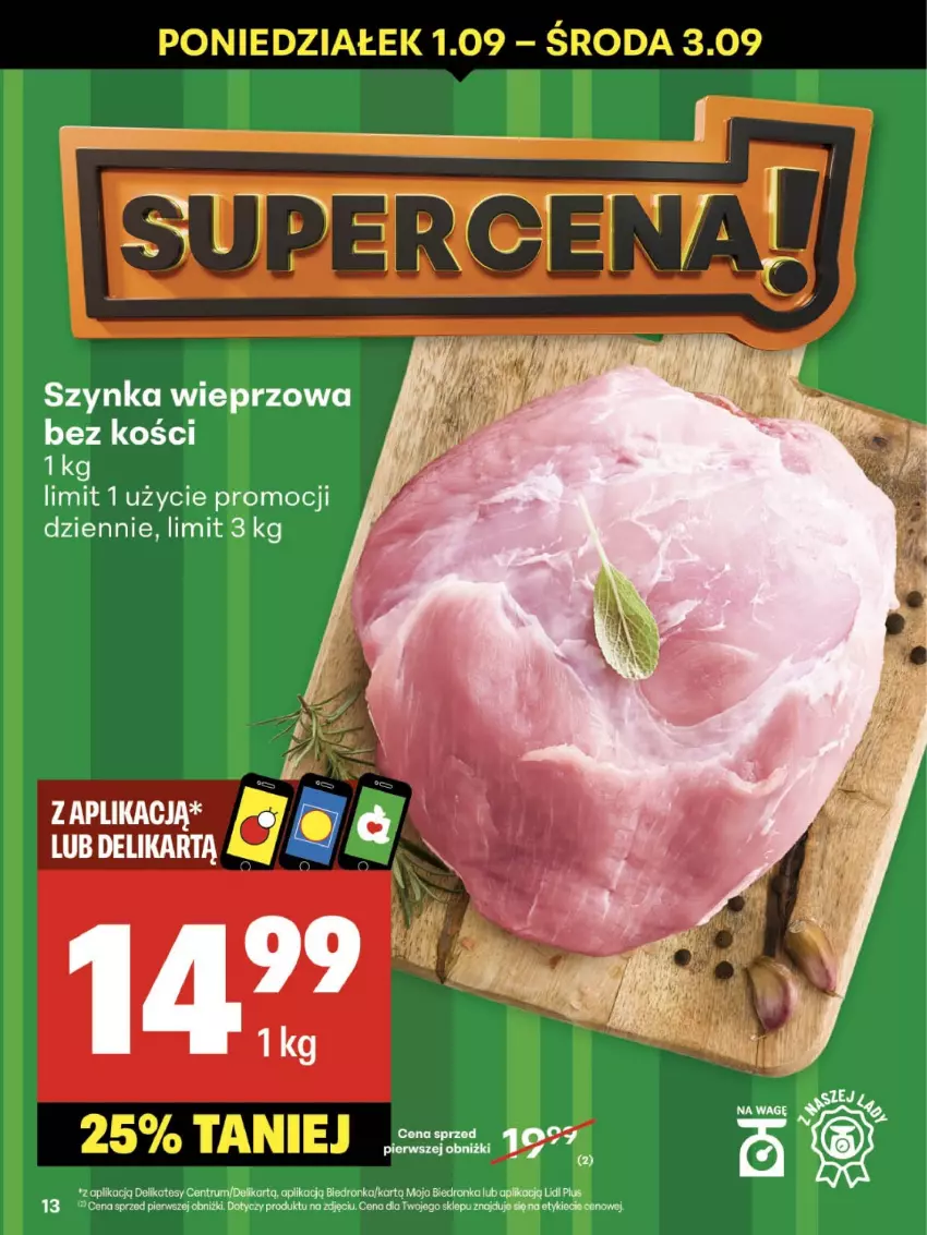 Gazetka promocyjna Delikatesy Centrum - Franczyza DC35 Czwartek - ważna 28.08 do 03.09.2025 - strona 13 - produkty: Dron, Rum, Szynka, Szynka wieprzowa