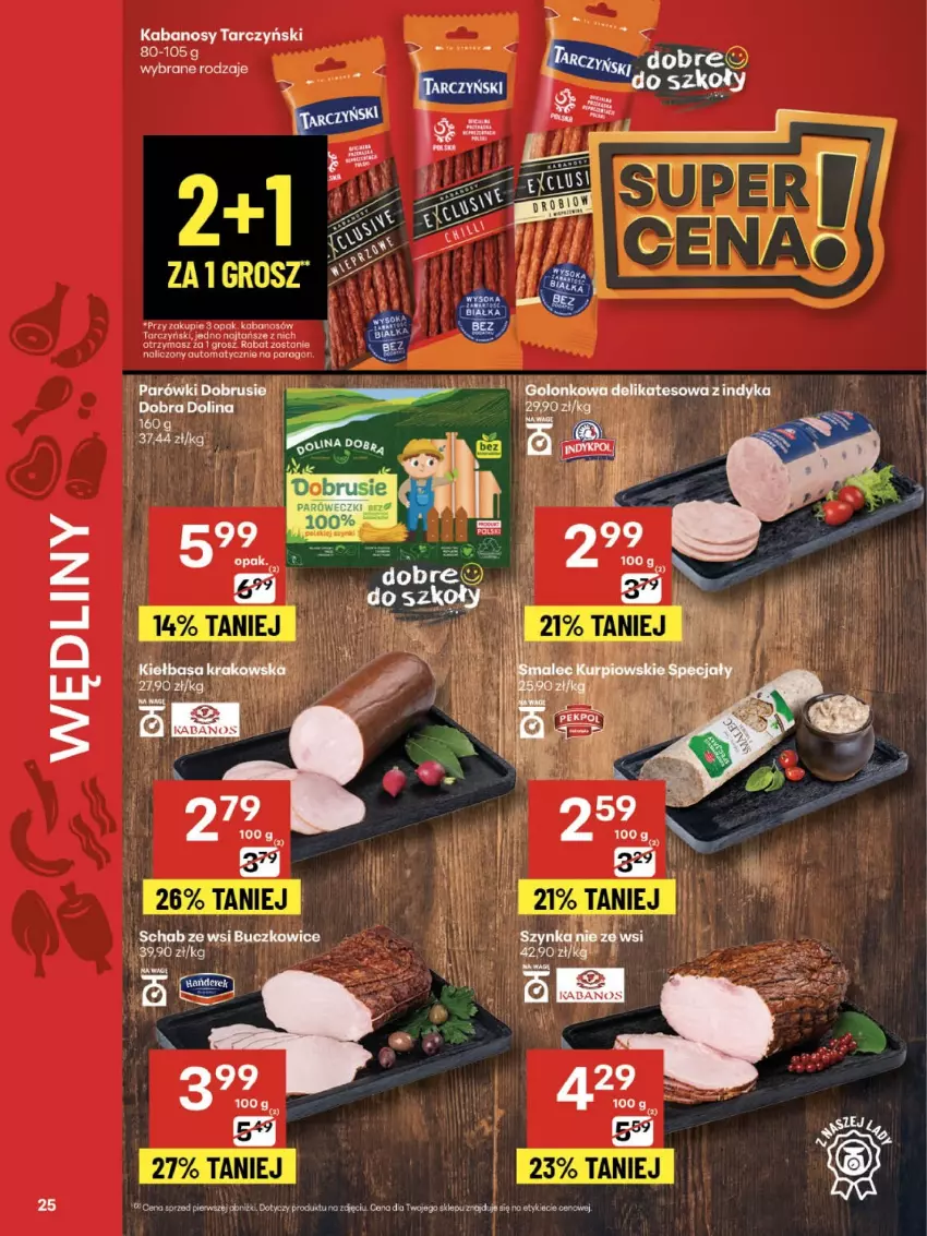 Gazetka promocyjna Delikatesy Centrum - Franczyza DC35 Czwartek - ważna 28.08 do 03.09.2025 - strona 25 - produkty: Kabanos, Tarczyński