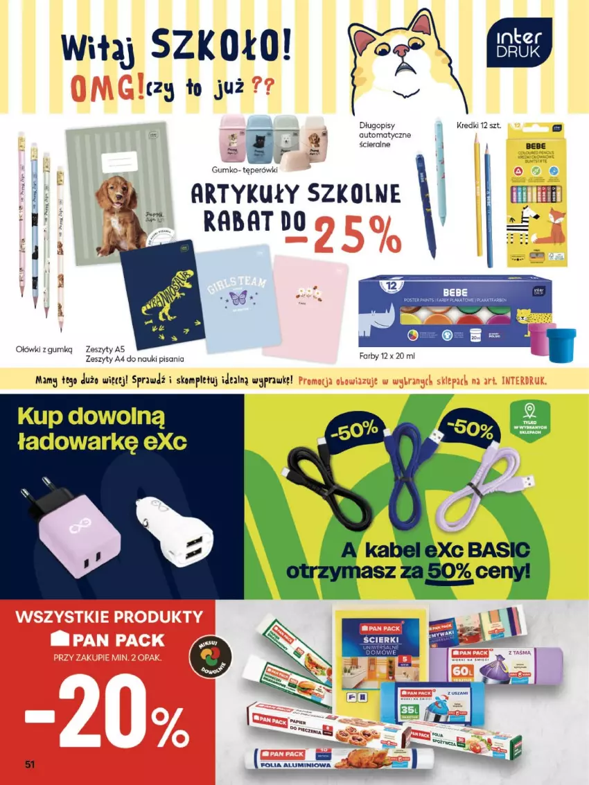 Gazetka promocyjna Delikatesy Centrum - Franczyza DC35 Czwartek - ważna 28.08 do 03.09.2025 - strona 51 - produkty: Długopis, Fa, Folia aluminiowa, Papier, Piec