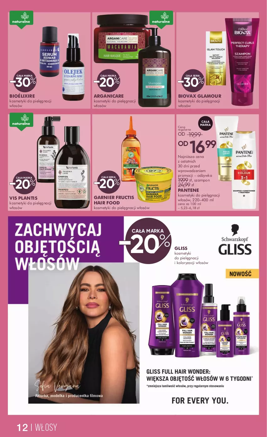 Gazetka promocyjna Super Pharm - Gazetka - ważna 14.02 do 27.02.2025 - strona 12 - produkty: Arganicare, Biovax, Fructis, Garnier, Kosmetyki do pielęgnacji, Odżywka, Pantene, Ser, Szampon