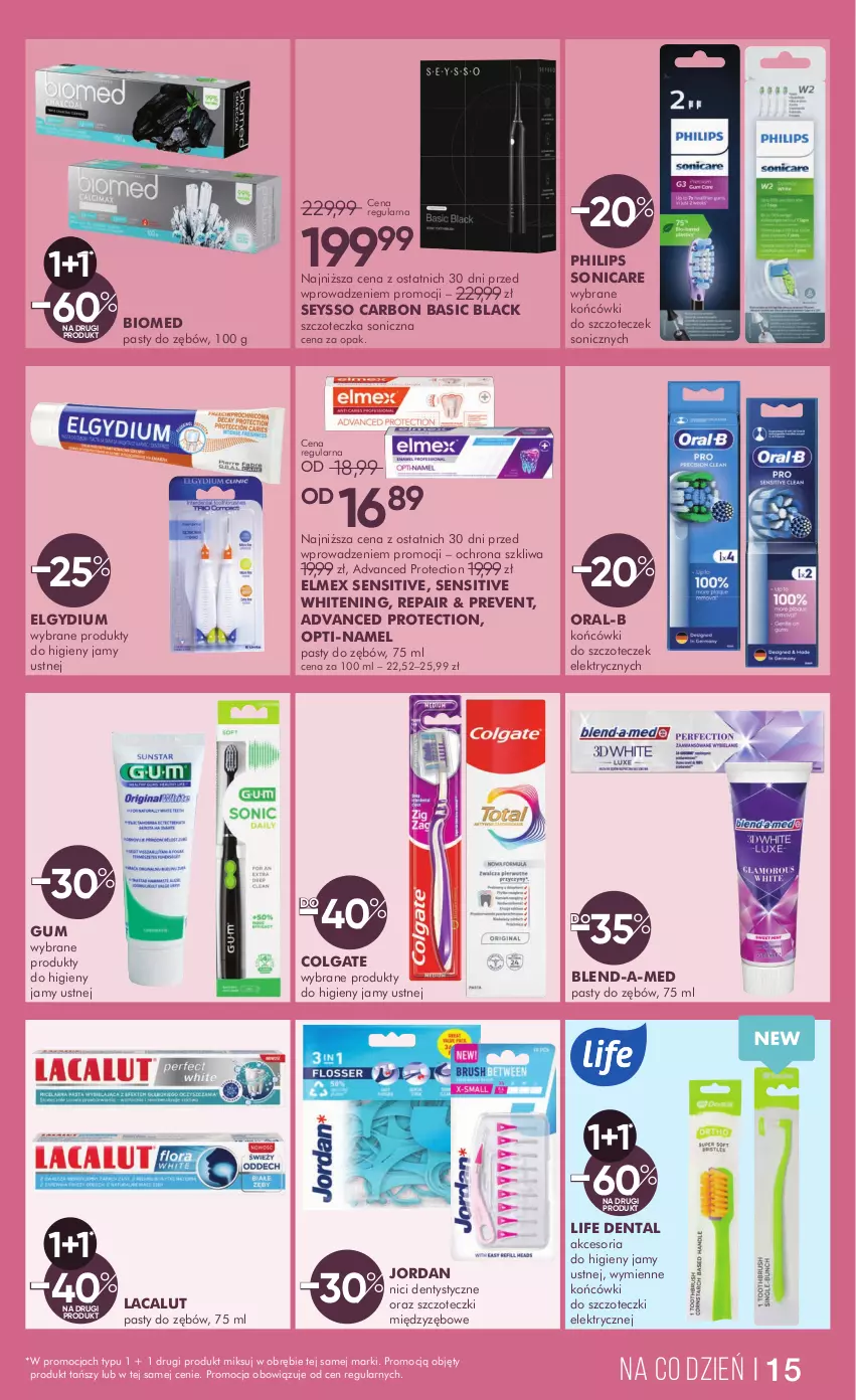 Gazetka promocyjna Super Pharm - Gazetka - ważna 14.02 do 27.02.2025 - strona 15 - produkty: Blend-a-Med, Colgate, Elgydium, Elmex, Końcówki do szczoteczk, Lacalut, Lack, LG, Philips, Seysso, Szczoteczka, Szczoteczka soniczna