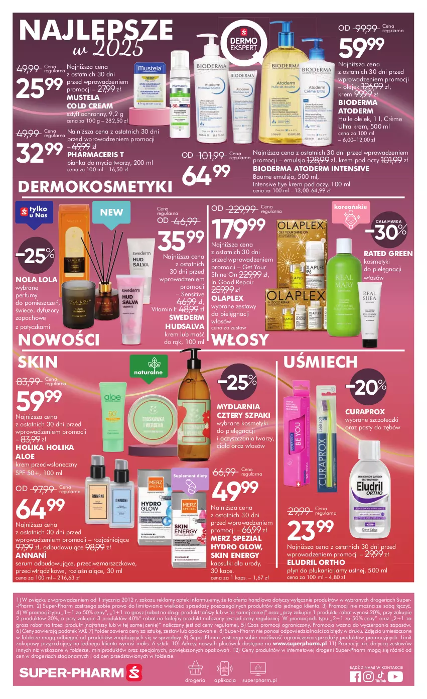 Gazetka promocyjna Super Pharm - Gazetka - ważna 14.02 do 27.02.2025 - strona 20 - produkty: Acer, Atoderm, Bioderma, Cold Cream, Curaprox, Dres, Emulsja, Gra, Holika Holika, Kosmetyki do pielęgnacji, Krem pod oczy, Mars, Merz Spezial, Mus, Mustela, Olej, Perfum, Pharmaceris, Pianka do mycia twarzy, Płyn do płukania, Płyn do płukania jamy ustnej, Rum, Ser, Serum