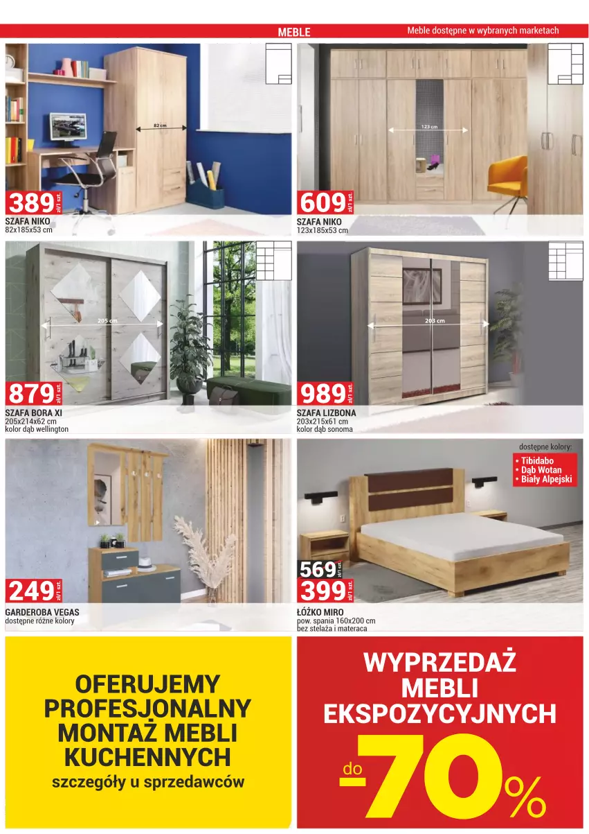 Gazetka promocyjna Merkury Market - Dębica, Jasło, Kraków, Rzeszów al. Rejtana 2-4, Rzeszów al. Wyzwolenia 2, Sanok, Tarnobrzeg, Żywiec - ważna 02.11 do 30.11.2021 - strona 9 - produkty: Fa, Materac, Szafa, Tera